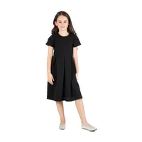 24sevenkid Big Girls Short Sleeve Fit + Flare Dress