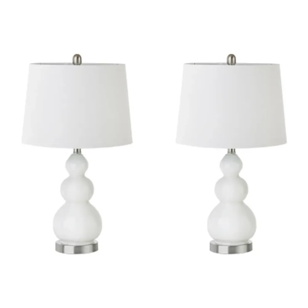 510 Design Covey Curved Glass Table Lamp, Set of 2
