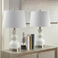 510 Design Covey Curved Glass Table Lamp, Set of 2