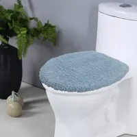 Home Weavers Inc Double Ruffle Toilet Lid Cover