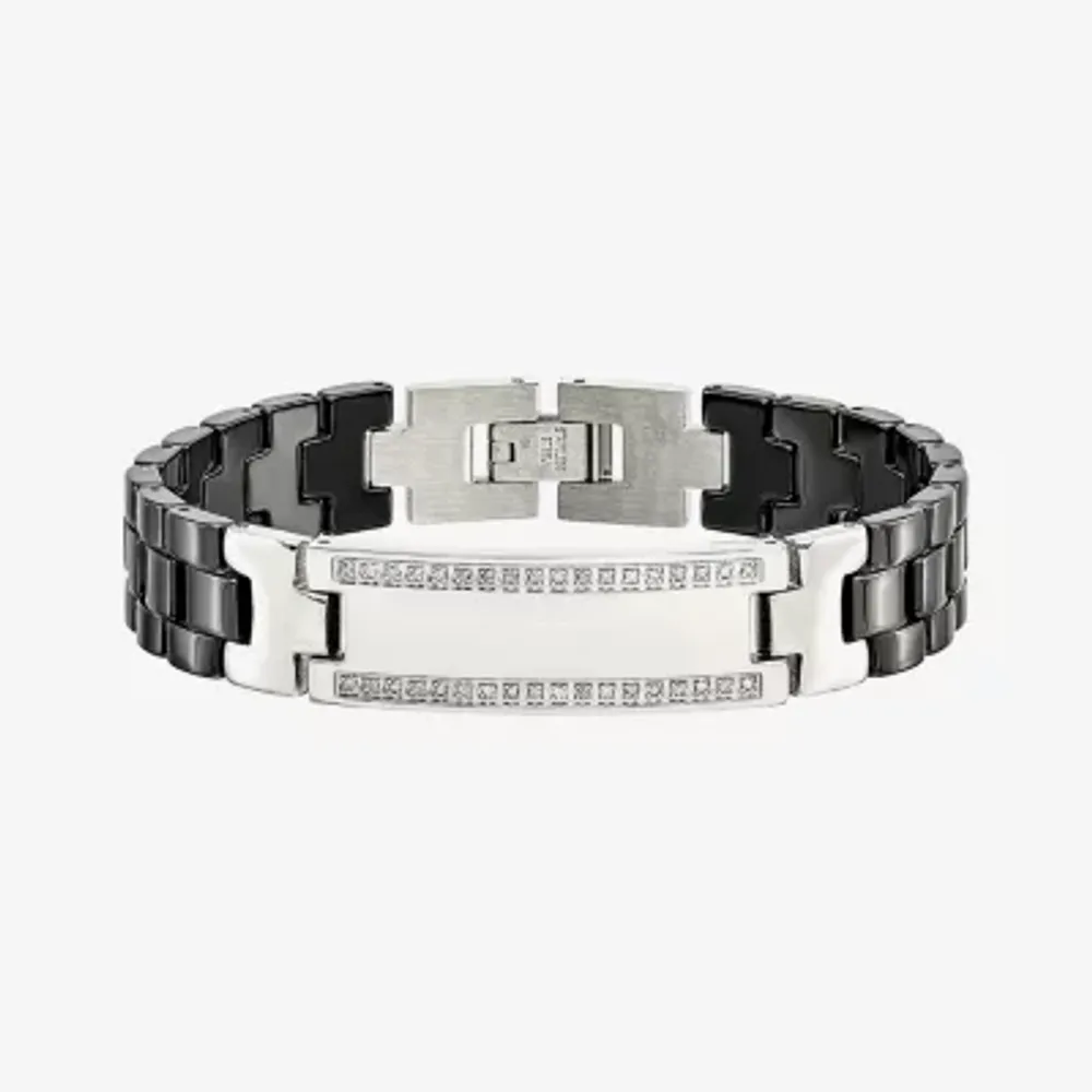 Stainless Steel 8 1/4 Inch Link Id Bracelet