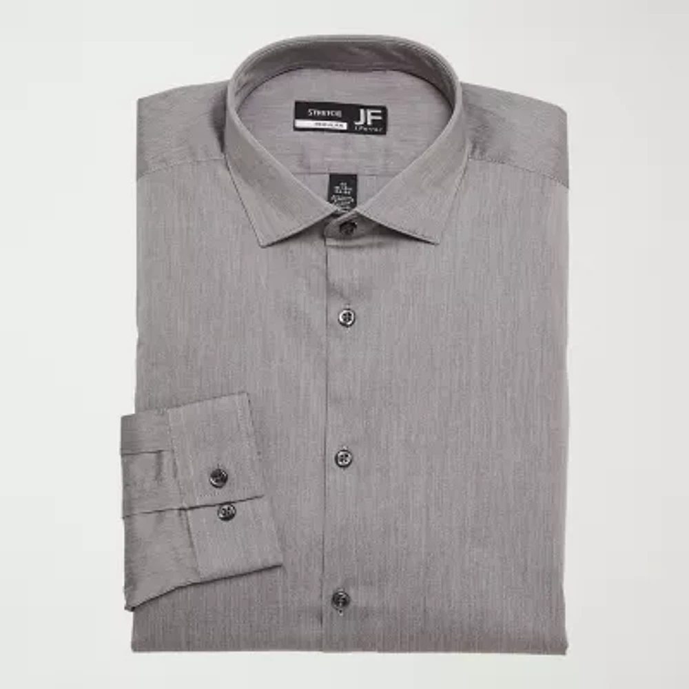 J. Ferrar Ultra Comfort Mens Slim Fit Easy Care Stretch Fabric Long Sleeve Dress Shirt
