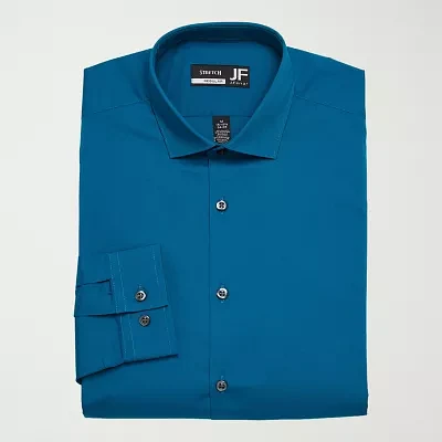 J. Ferrar Ultra Comfort Mens Slim Fit Easy Care Stretch Fabric Long Sleeve Dress Shirt