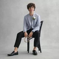 J. Ferrar Crop Ankle Mens Slim Fit Tuxedo Pant