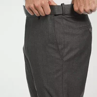 Savane Premium Stretch Gabardine Mens Straight Fit Flat Front Dress Pant
