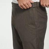 Savane Premium Stretch Gabardine Mens Straight Fit Flat Front Dress Pant