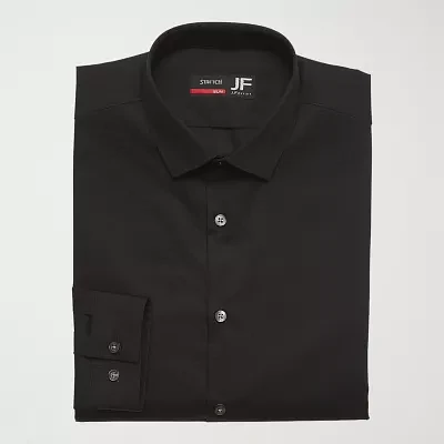 J. Ferrar Ultra Comfort Big and Tall Mens Regular Fit Easy Care Stretch Fabric Long Sleeve Dress Shirt