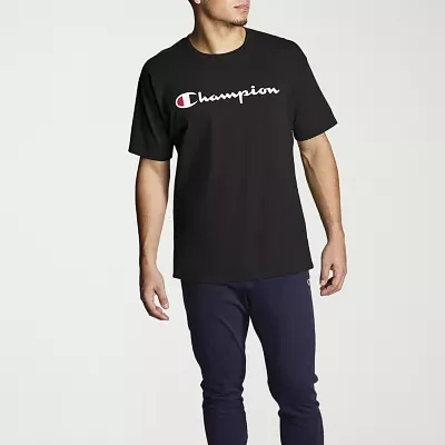 Champion Graphic Jersey Mens Crew Neck Short Sleeve T-Shirt
