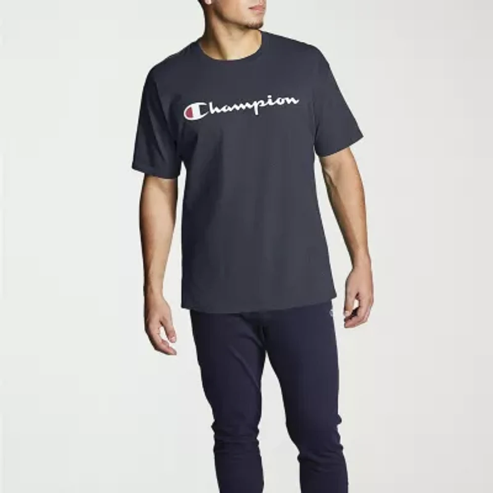 Champion Graphic Jersey Mens Crew Neck Short Sleeve T-Shirt