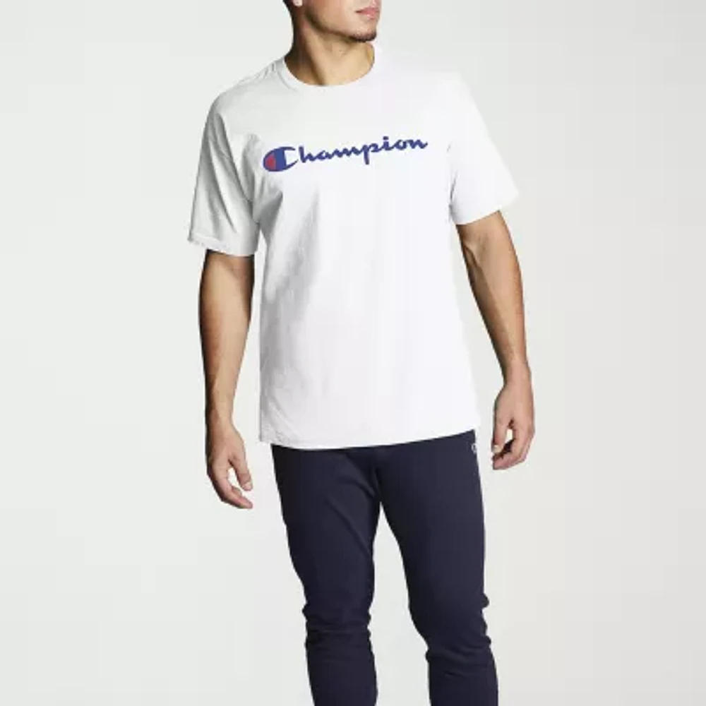 Champion Graphic Jersey Mens Crew Neck Short Sleeve T-Shirt