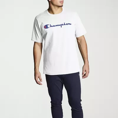 Champion Graphic Jersey Mens Crew Neck Short Sleeve T-Shirt