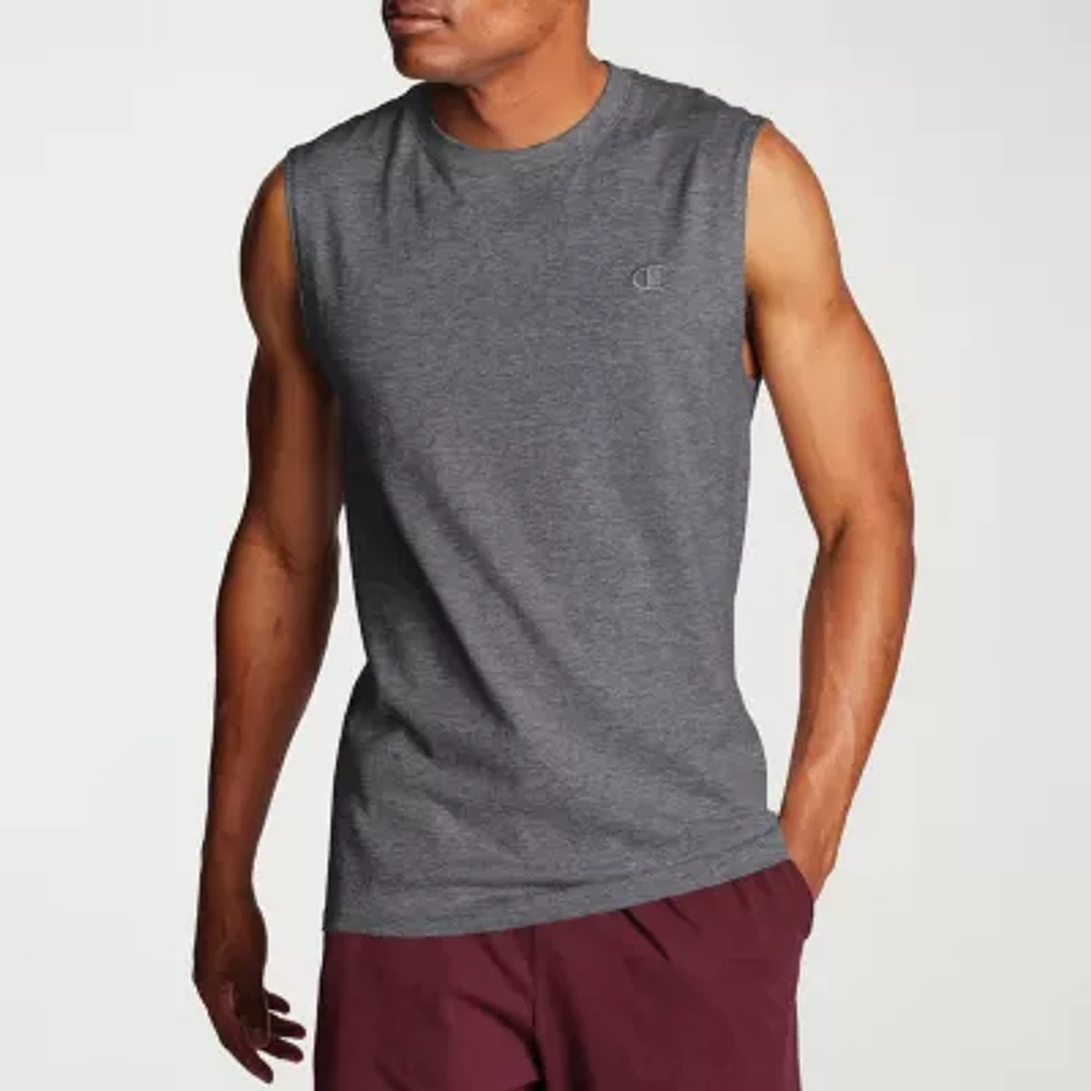 Champion Classic Jersey Mens Crew Neck Sleeveless Muscle T-Shirt