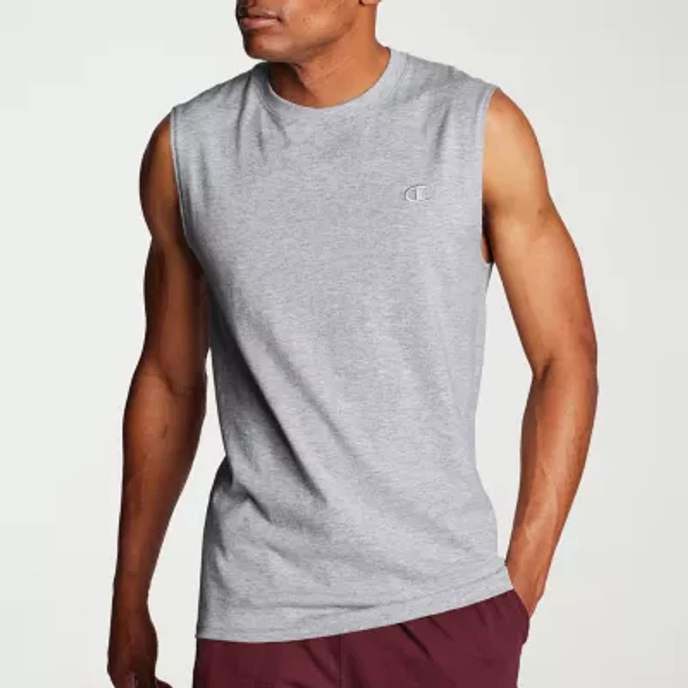 Champion Classic Jersey Mens Crew Neck Sleeveless Muscle T-Shirt
