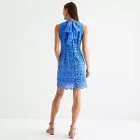 Robbie Bee Womens Sleeveless Shift Dress