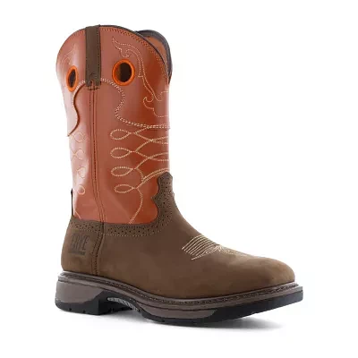 Frye Supply Mens Fr40102 Round Steel Toe Work Shoes