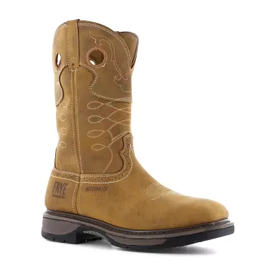 Frye Supply Mens Fr40103 Round Steel Toe Work Shoes