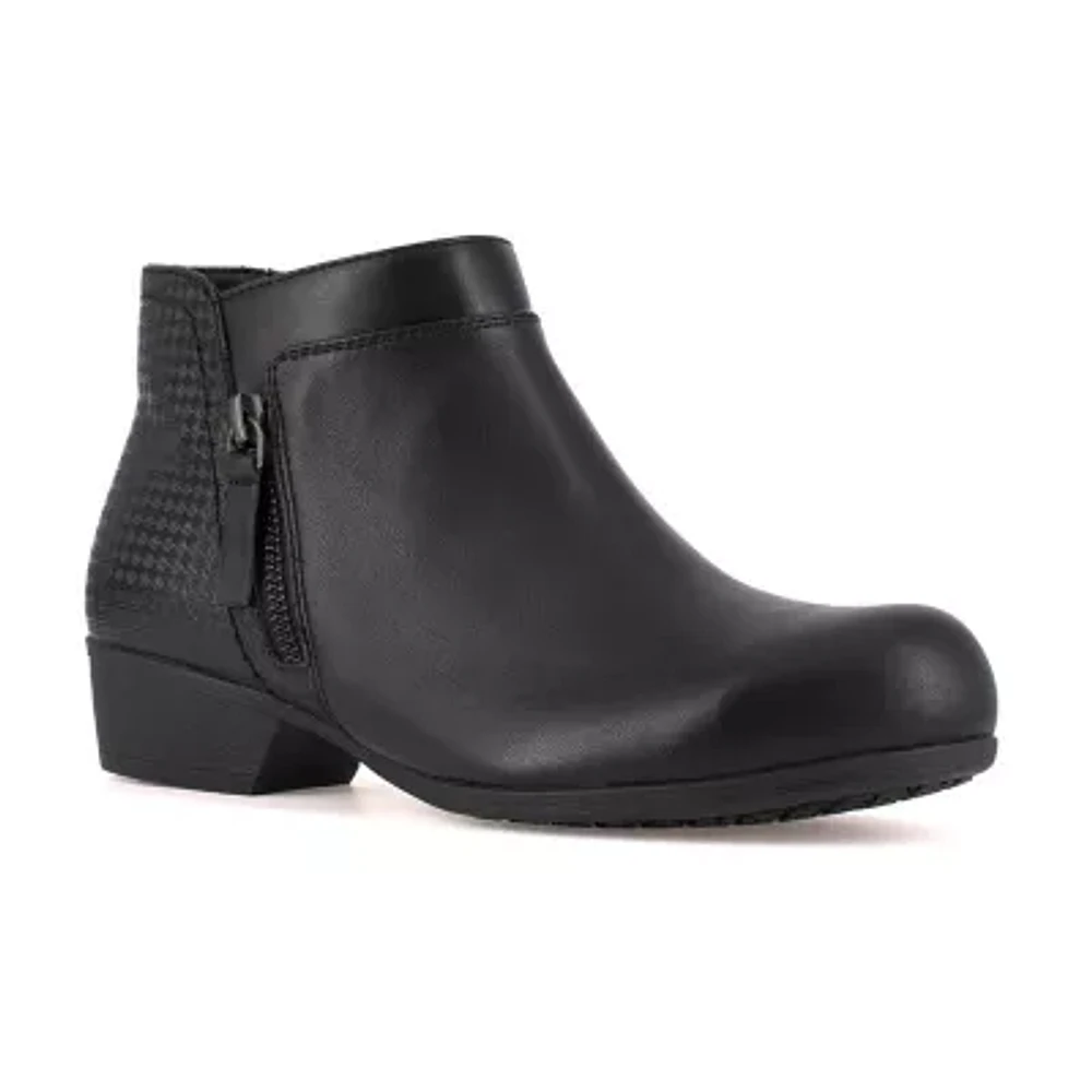 Rockport Works Womens Rk751 Round Steel Toe Work Shoes
