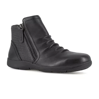 Rockport Works Womens Rk762 Round Steel Toe Work Shoes
