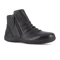 Rockport Works Womens Rk762 Round Steel Toe Work Shoes