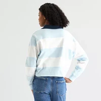 Forever 21 Juniors Womens Long Sleeve Polo Shirt