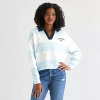 Forever 21 Juniors Womens Long Sleeve Polo Shirt