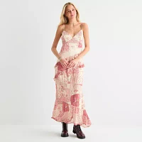 Arizona Womens Sleeveless Fit + Flare Dress Juniors
