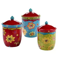 Certified International Tunisian Sunset 3-pc. Canister Set