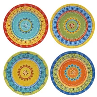 Certified International Valencia Set of 4 Dessert Plates