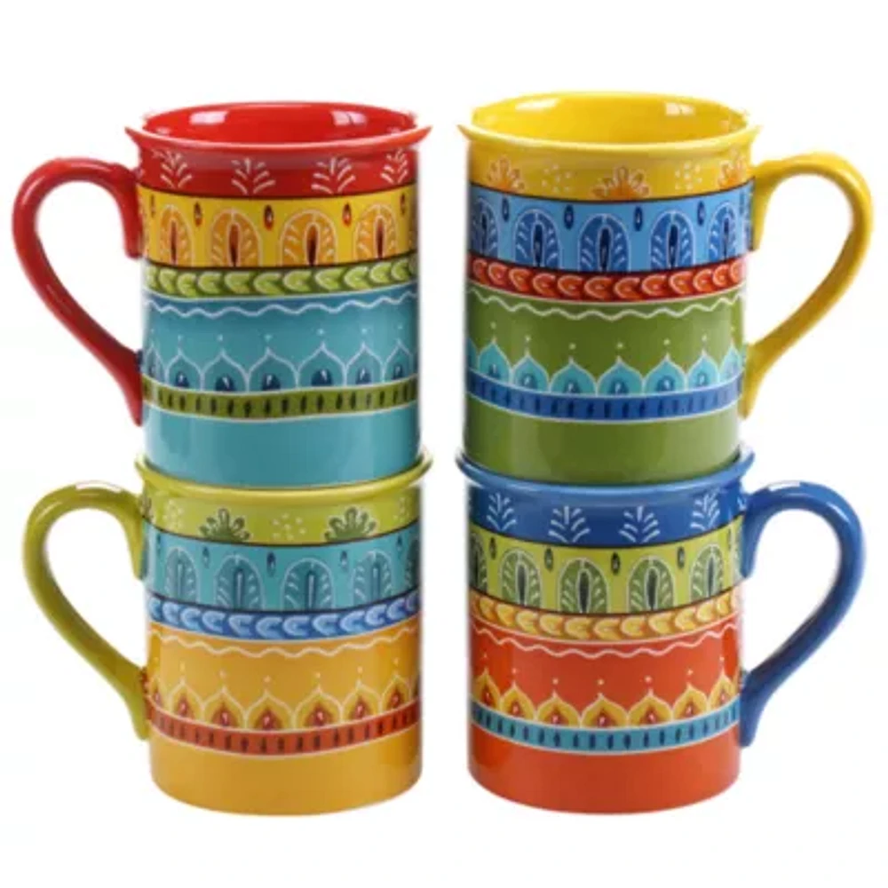 Certified International Valencia 4-pc. Mug Set