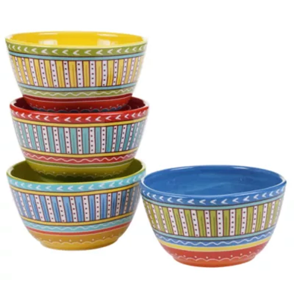 Certified International Valencia Set Of 4 Ice Cream Bowls