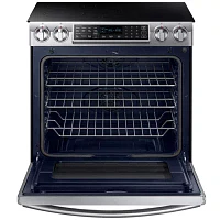 Samsung 5.8 cu. ft. Smart Wi-Fi Enabled Slide-In Induction Range With Virtual Flame™