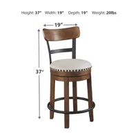 Signature Design by Ashley® Valebeck Counter Height Swivel Bar Stool