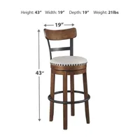 Signature Design by Ashley® Valebeck Bar Height  Swivel Bar Stool