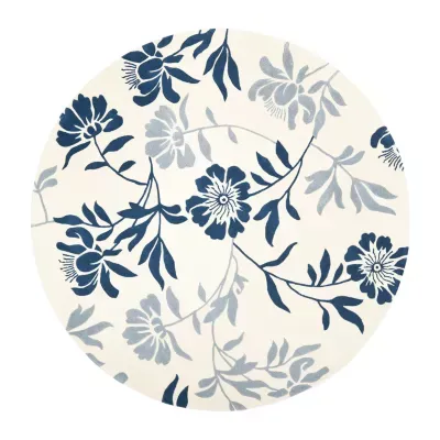 Safavieh Capri Collection Gervase Floral Round Area Rug