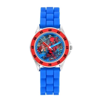 Marvel Spiderman Boys Digital Blue Strap Watch Spd3570ajc