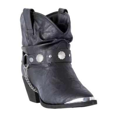 Dingo Womens Fiona Block Heel Slouch Boots