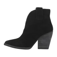 Dingo Womens Flannie Block Heel Booties