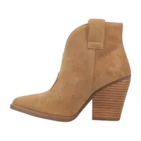 Dingo Womens Flannie Block Heel Booties