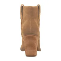 Dingo Womens Flannie Block Heel Booties