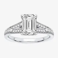 Signature By Modern Bride (H-I / Si1-Si2) Womens 1 3/4 CT. T.W. Lab Grown White Diamond 14K Gold Engagement Ring