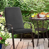 Outdoor Dècor Ebony High Back Patio Seat Cushion