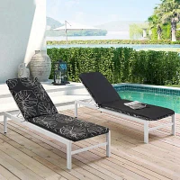 Outdoor Dècor Ebony Leaf Printed Lounge Cushion