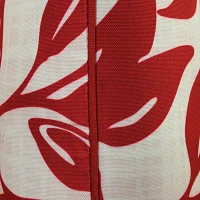 Outdoor Dècor Ruby Red Printed Leaves Square Throw Pillows