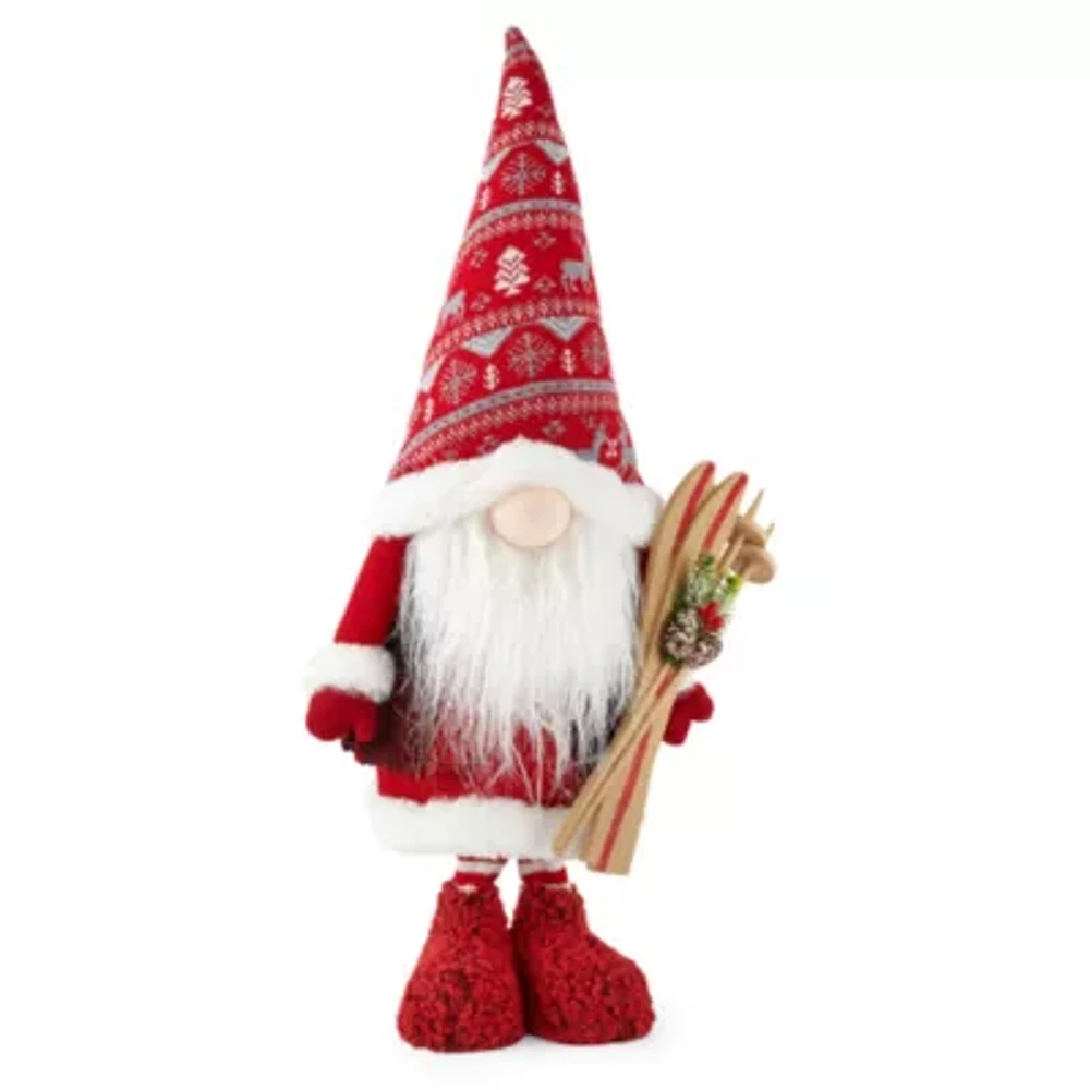 North Pole Trading Co. 20" Red Ski Gnome