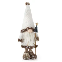 North Pole Trading Co. 20" Tree Staff Gnome