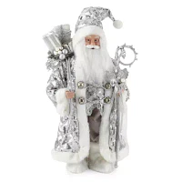 North Pole Trading Co. 18in Glam Santa Figurine