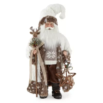 North Pole Trading Co. 18in Woodland Santa Figurine