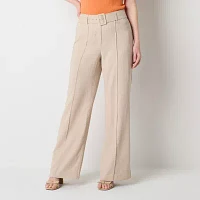 Worthington Womens High Rise Flare Palazzo Pant-Tall