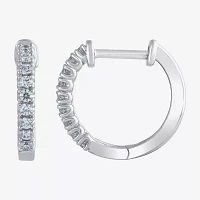 1/4 CT. T.W. Natural White Diamond 14K Gold 14mm Hoop Earrings