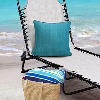 Outdoor Dècor Urban Chic Solid Textured Square Outdoor Pillow